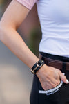 AWST Int'l Leather w/Gold Tone Snaffle Bit Bracelet - Breeches.com