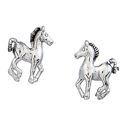 AWST Int'l Prancing Pony Earrings w/Horse Head Gift Box - Breeches.com