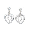 AWST Int'l Horse Head Heart Earrings w/Horse Head Gift Box - Breeches.com