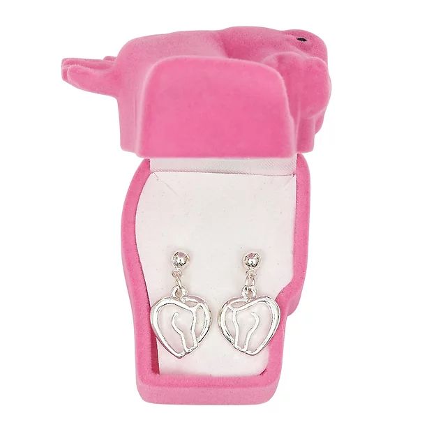 AWST Int'l Horse Head Heart Earrings w/Horse Head Gift Box - Breeches.com