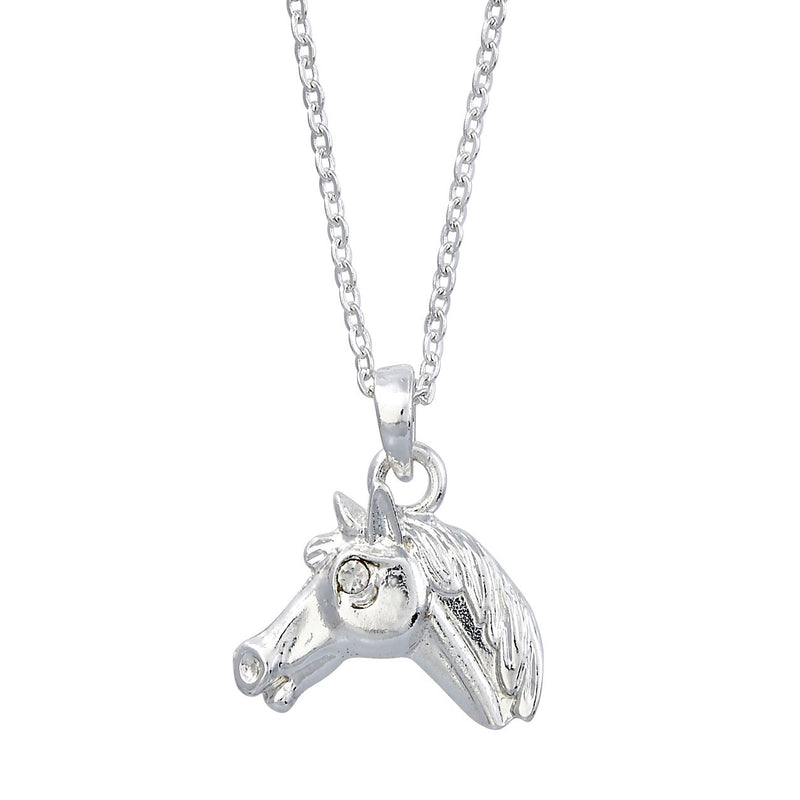 AWST Int'l Horse Head Pendant Necklace w/Cowboy Hat Gift Box - Breeches.com