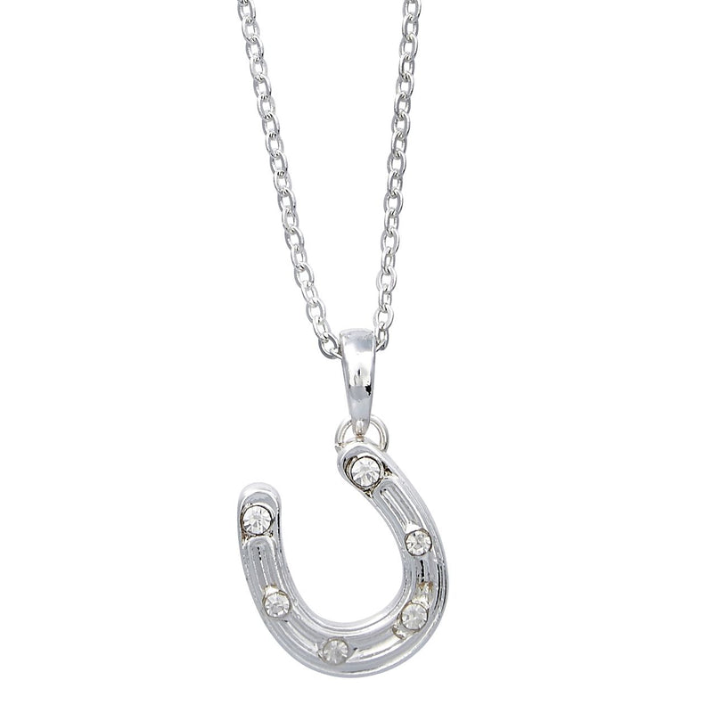 AWST Int'l Horseshoe Pendant Necklace w/Colorful Cowboy Hat Gift Box - Breeches.com