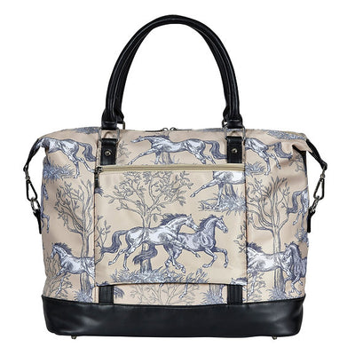 AWST Int'l "Lila" Toile Pattern Travel Bag w/ Tassel - Breeches.com