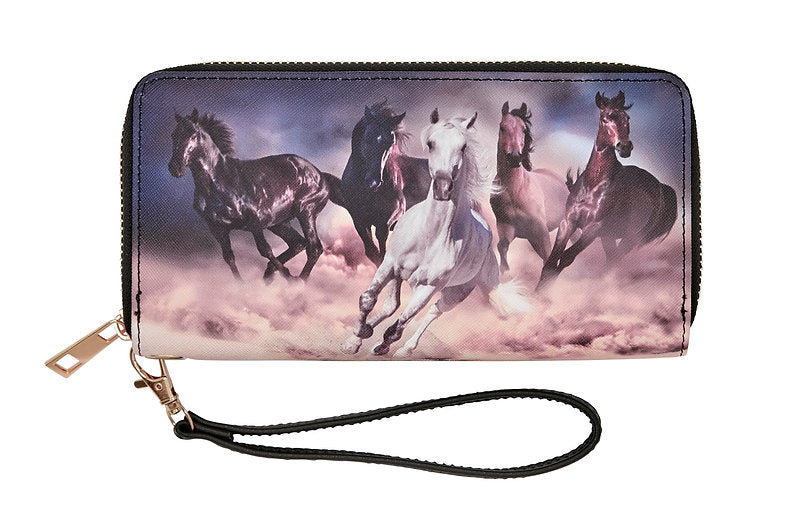 AWST Int'l Galloping Horses Wallet - Breeches.com