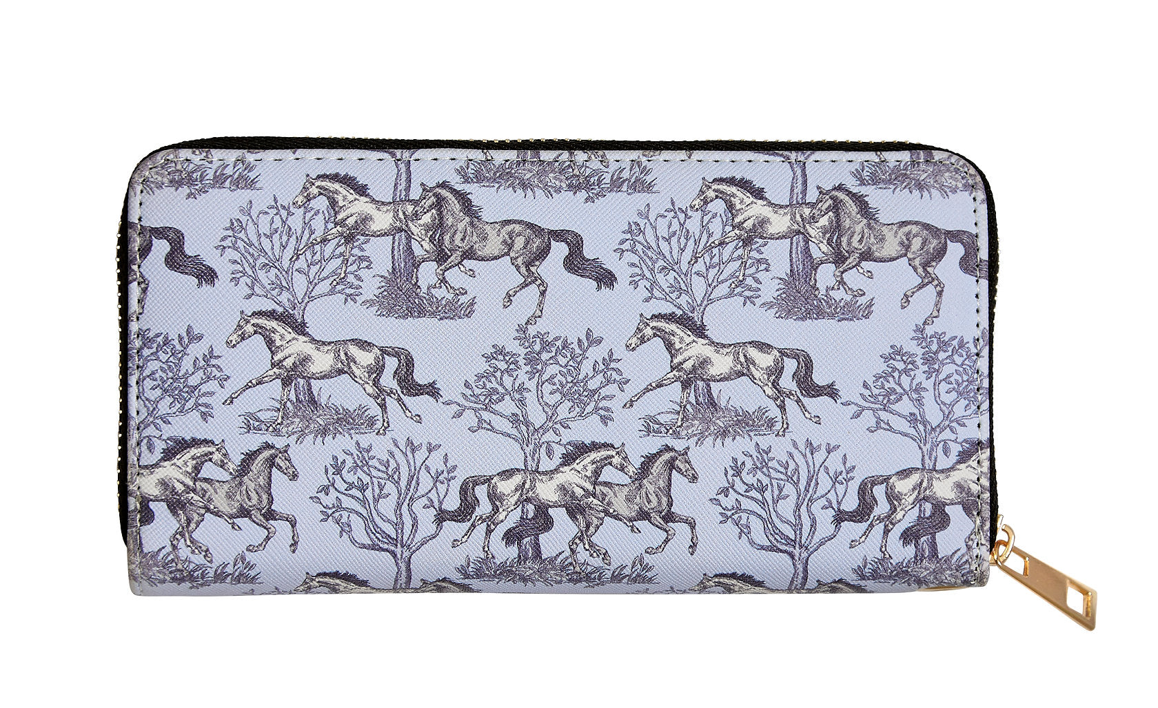 AWST Int'l "Lila" Blue Toile Clutch Wallet - Breeches.com