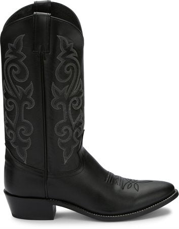 Justin Boots Men's Buck Round Toe Western Boot - Breeches.com