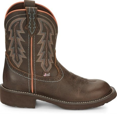 Justin Gypsy® Women's Lyla Round Toe Bay Brown Western Boot - Breeches.com