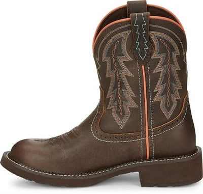 Justin Gypsy® Women's Lyla Round Toe Bay Brown Western Boot - Breeches.com