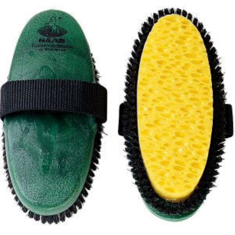 Haas Combination Horse Brush- Green