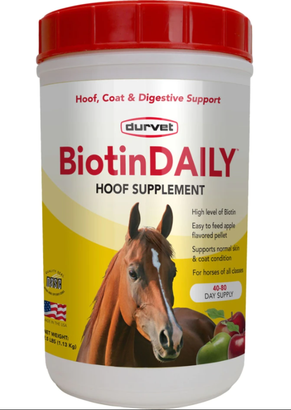 DURVET BIOTIN DAILY HOOF SUPPLEMENT- 2.5 LB - Breeches.com