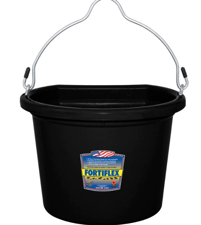 Fortiflex Flat Back Bucket-8 qt. - Breeches.com