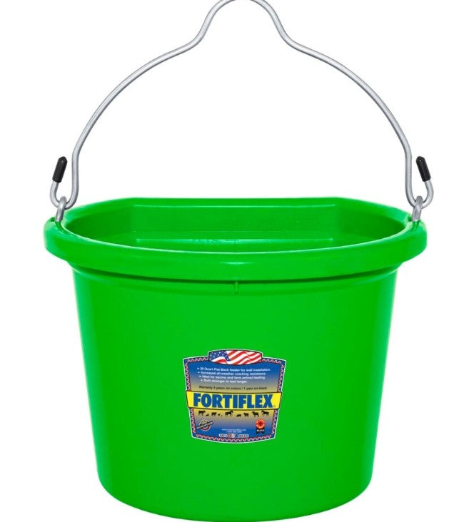 Fortiflex Flat Back Bucket-8 qt. - Breeches.com