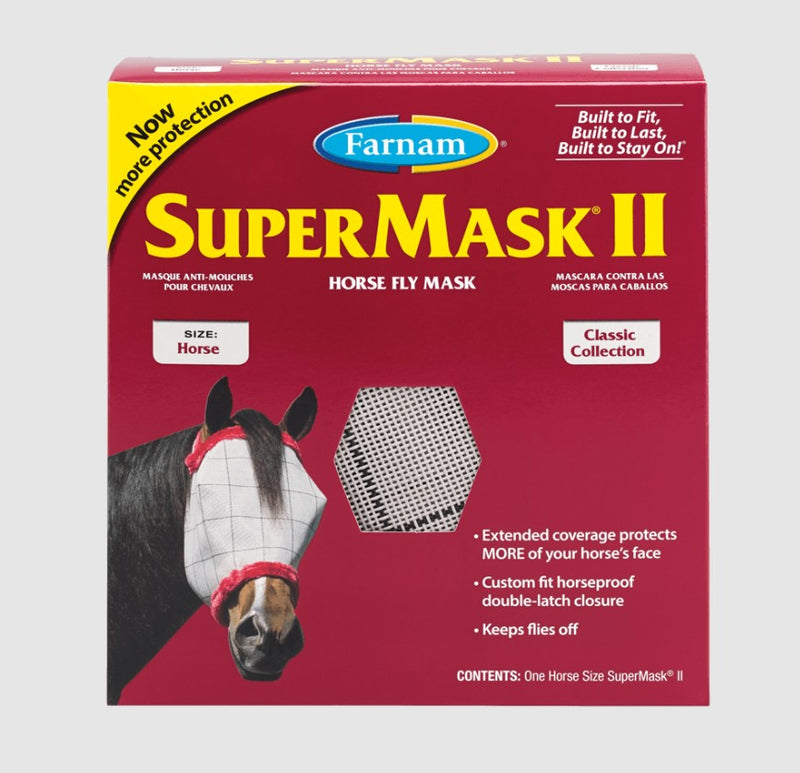 Farnam Supermask II Classic Fly Mask No Ears - Horse Size