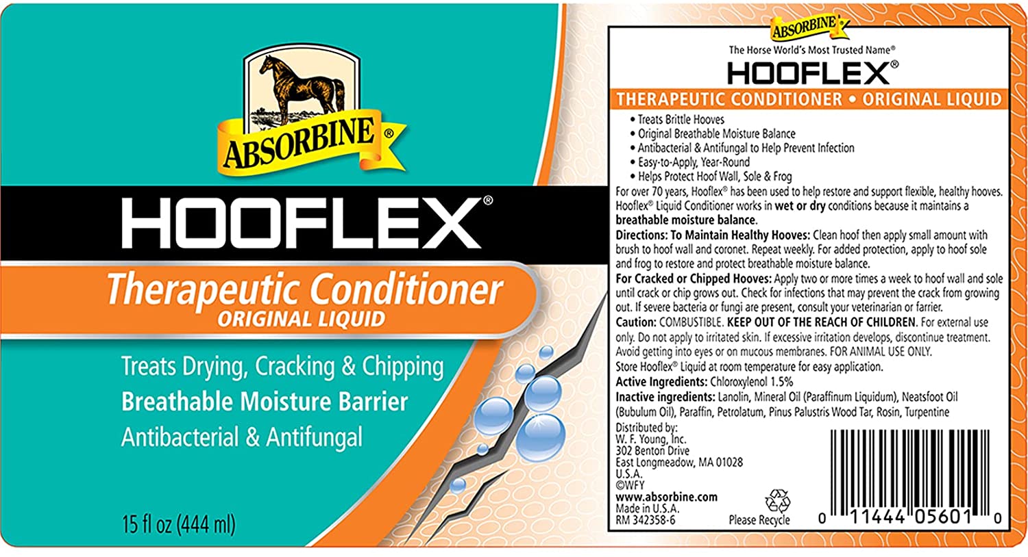 Absorbine Hooflex Therapeutic Liquid Conditioner with Brush