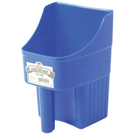 Little Giant Enclosed Feed Scoop- Blue- 3 Qt