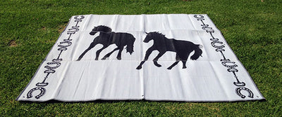T.J. Trading, Inc. Double Horse Plastic Mat - Breeches.com