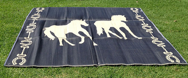 T.J. Trading, Inc. Double Horse Plastic Mat - Breeches.com