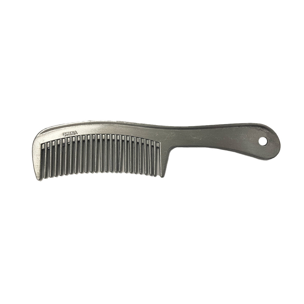 8 Thread Comb Tuffrider Aluminum Comb with Handle- Silver- 8