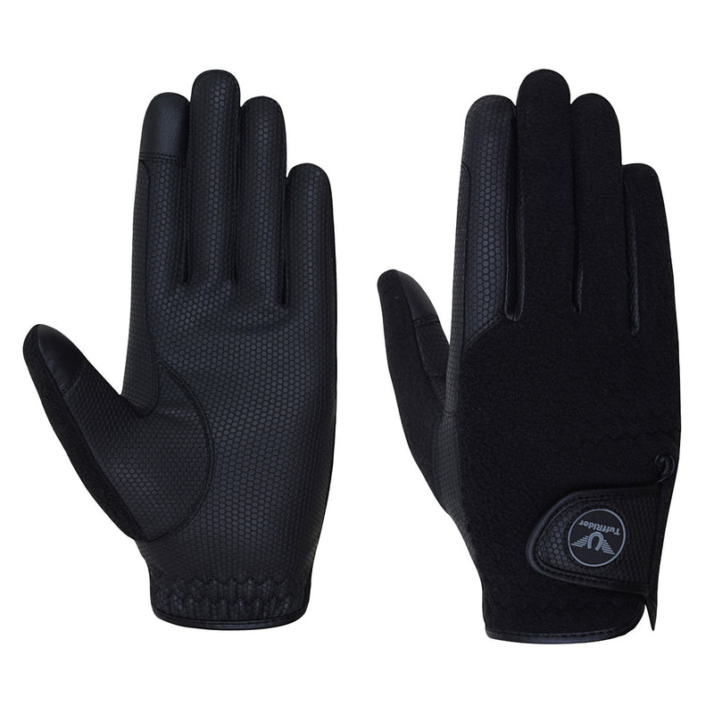 TuffRider Fleece Back Smart Riding Gloves - Breeches.com