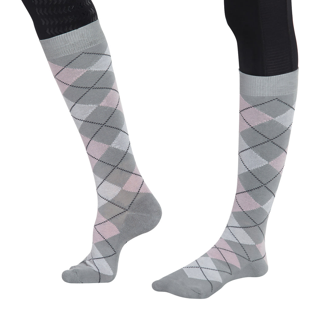 TuffRider Ladies Bamboo Argyle Knee Hi Socks_5