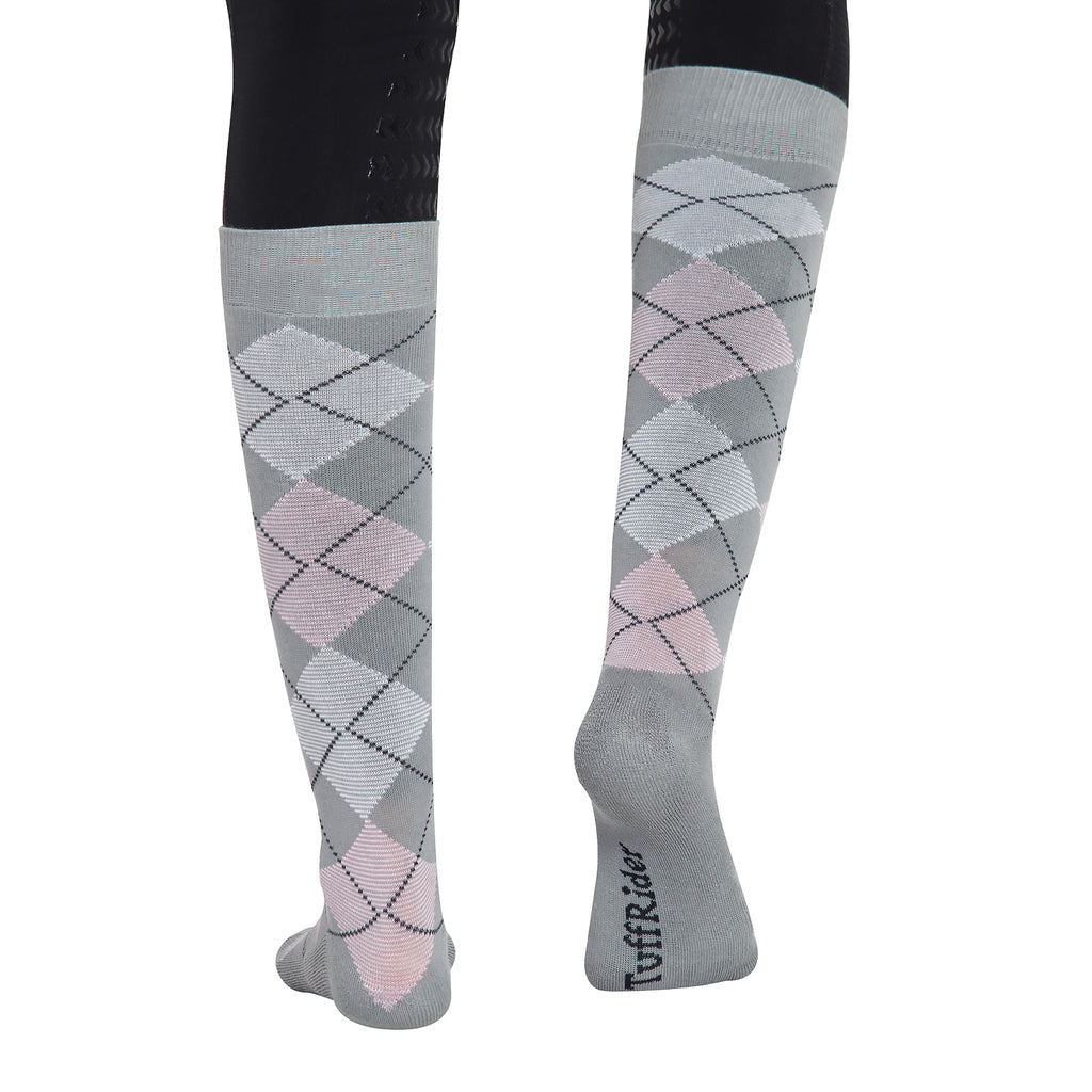 TuffRider Ladies Bamboo Argyle Knee Hi Socks_8