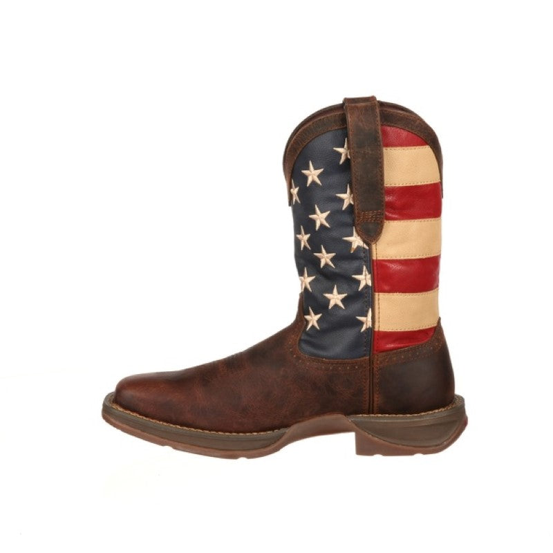 Rebel™ By Durango® Patriotic Pull-On Western Flag Boot - Breeches.com
