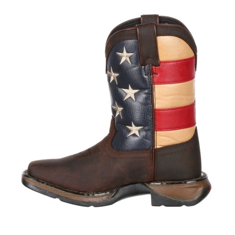 Lil' Rebel™ By Durango® Big Kids' Flag Western Boot - Breeches.com
