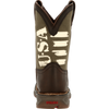 Durango® Lil' Rebel Pro™ Big Kid's Army Western Boot - Breeches.com