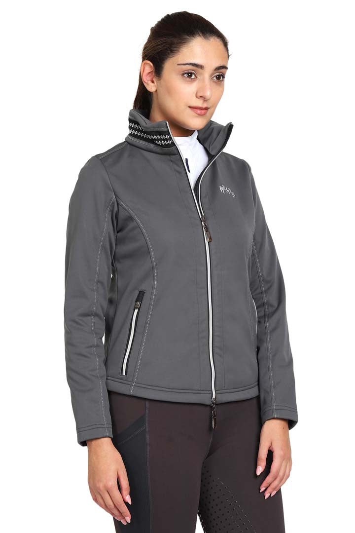 EQUINE COUTURE LADIES BECCA SOFT SHELL JACKET WITH FLEECE - Breeches.com