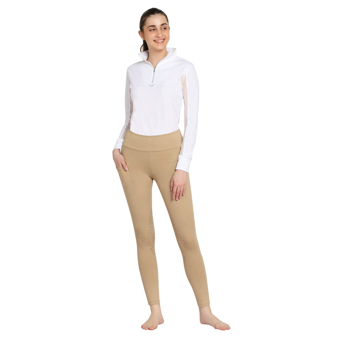 TuffRider Ladies Bootie Tights w/ Pocket - Breeches.com