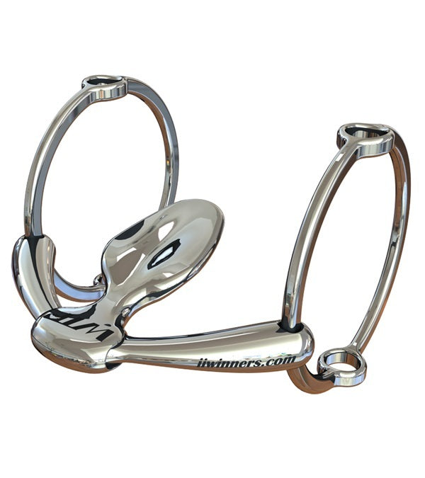 WTP (Winning Tongue Plate) Polo Gag Bit with Extended Plate 67mm Rings_476