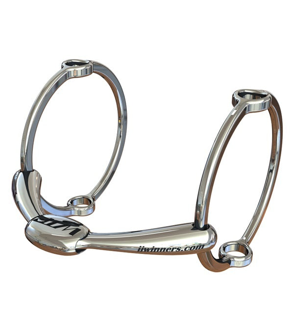 WTP (Winning Tongue Plate) Polo Gag Bit with Normal Plate 100mm Rings_503