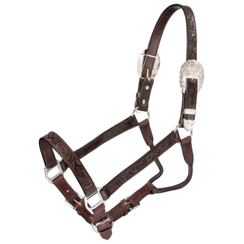 Silver Royal Hand Carved Show Halter - Breeches.com