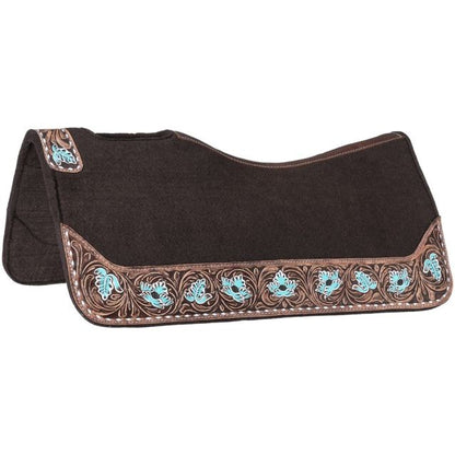 Tough-1 Hand Painted Floral Saddle Pad 31X32 - Breeches.com