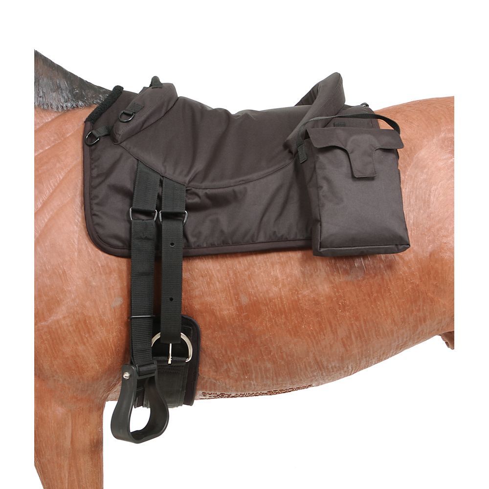 Tough-1 Polypropylene Bareback Pad w/ Accessory Bags - Breeches.com