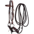 Leather Browband Headstall, Snaffle & Mecate Set - Breeches.com