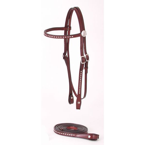 Royal King Buckstitched Browband Headstall - Breeches.com