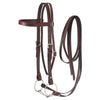 Western Leather Browband Draft Bridle - Breeches.com
