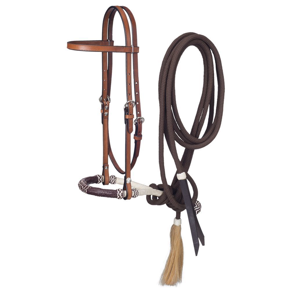 Showman Fine quality rawhide core show bosal. main image 1