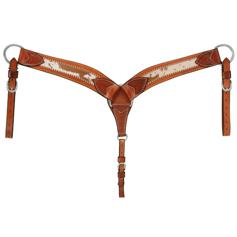 Shaped Breastcollar W/Spotted Hair Overlay - Breeches.com