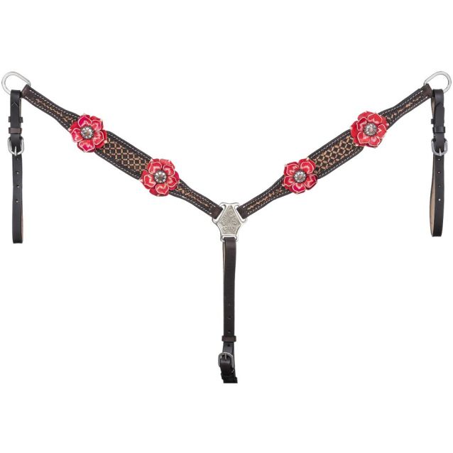 Tough-1 3D Zinnia Flower Breastcollar - Breeches.com