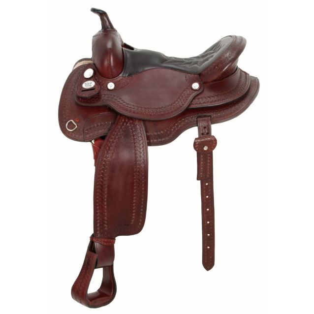 Royal King Rb Auto Adjust Flex Tree Trail Saddle With Round Skirt 15&quot; - Breeches.com