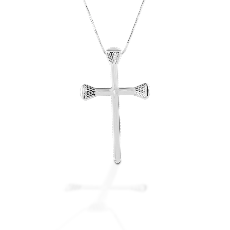 Kelly Herd Horseshoe Nail Cross Necklace - Sterling Silver