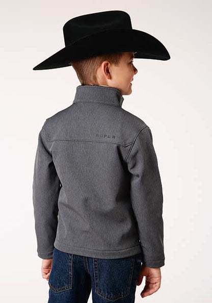 Roper Boys Tech Series Grey Softshell Jacket - GREY XS - Breeches.com