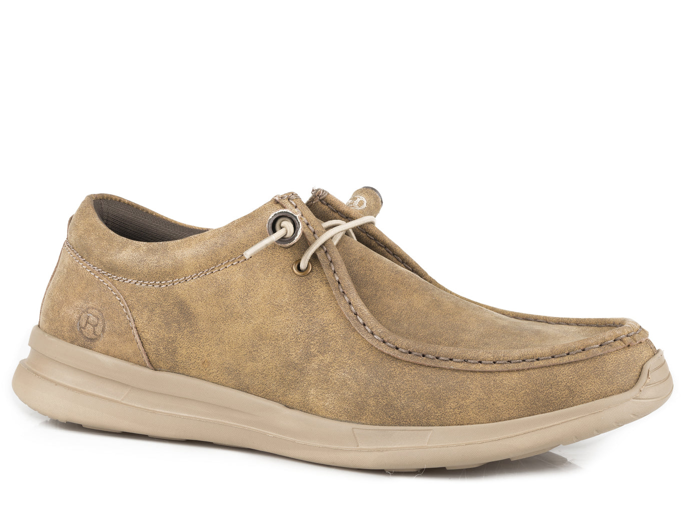 Roper Mens Tan Vintage Leather Upper Boots - Breeches.com