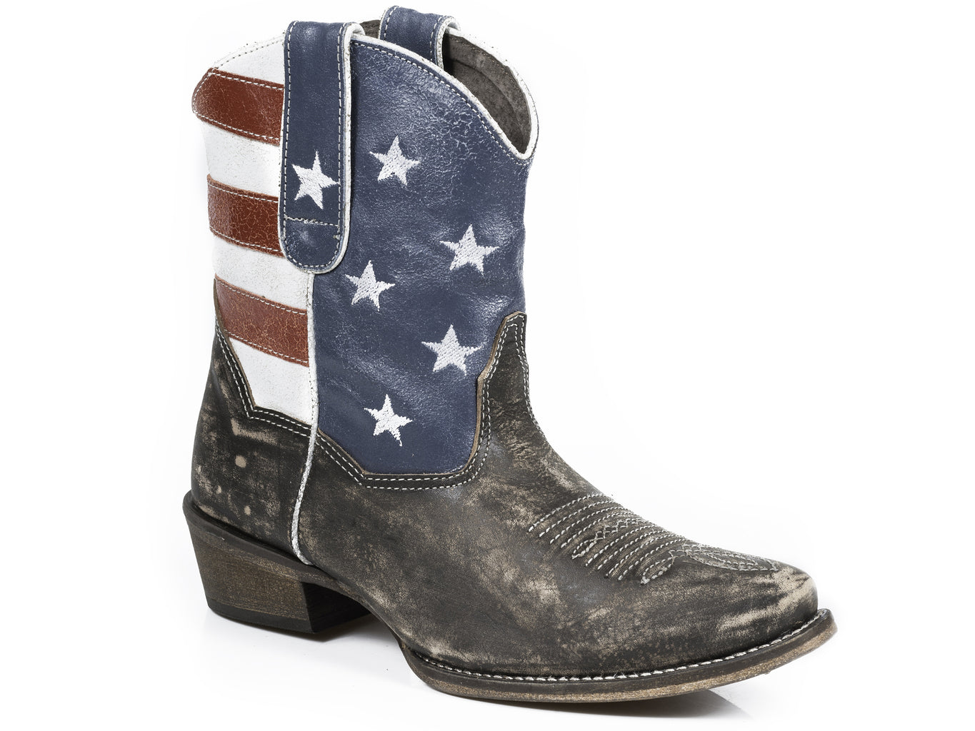 Roper Womens American Flag Shorty Boots - Breeches.com