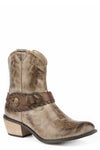 Roper Womens Burnished Taupe Shorty With Fancy Boots - Breeches.com