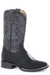 Roper Womens Black Sting Ray Vamp Square Toe Boot - Breeches.com