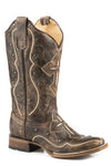 Roper Womens Vintage Brown Leather Boots - Breeches.com