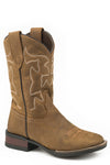 Roper Big Kids Crazy Horse Brown Vamp & Shaft Boots - Breeches.com